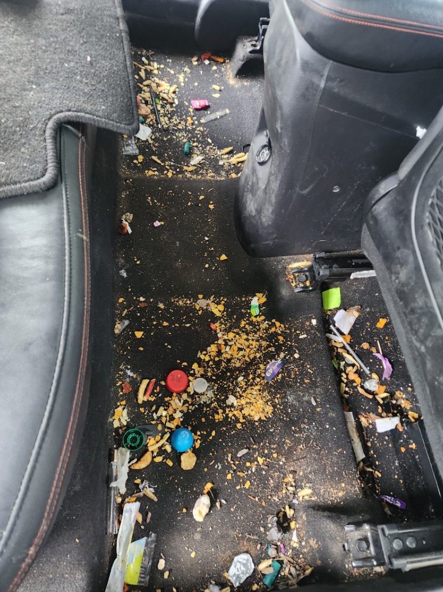 SUV door panel and trim detailing